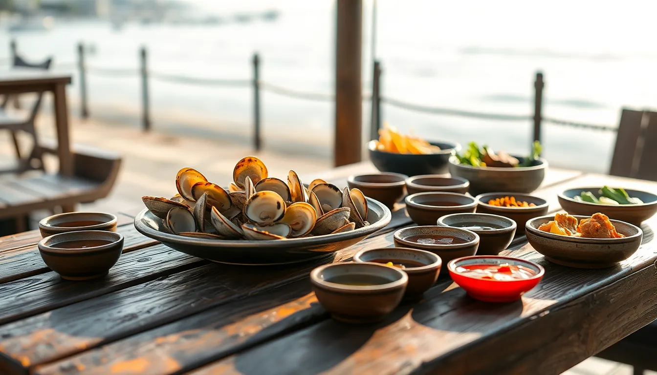 청사포 끝집 조개구이