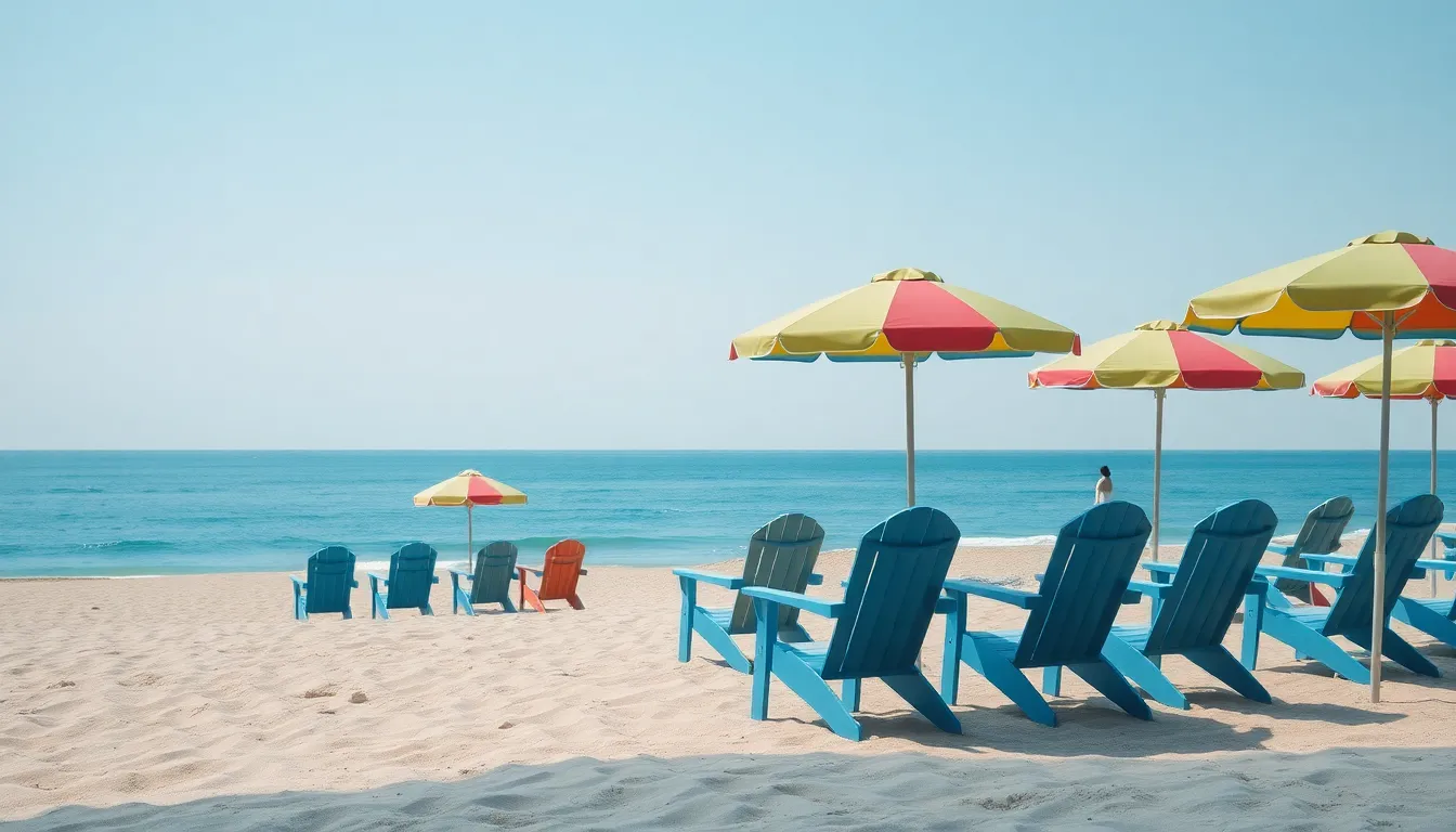 안목해변 카페거리 풍경