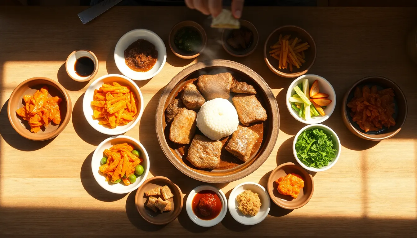 포항 도리돌솥밥의 푸짐한 한 상차림