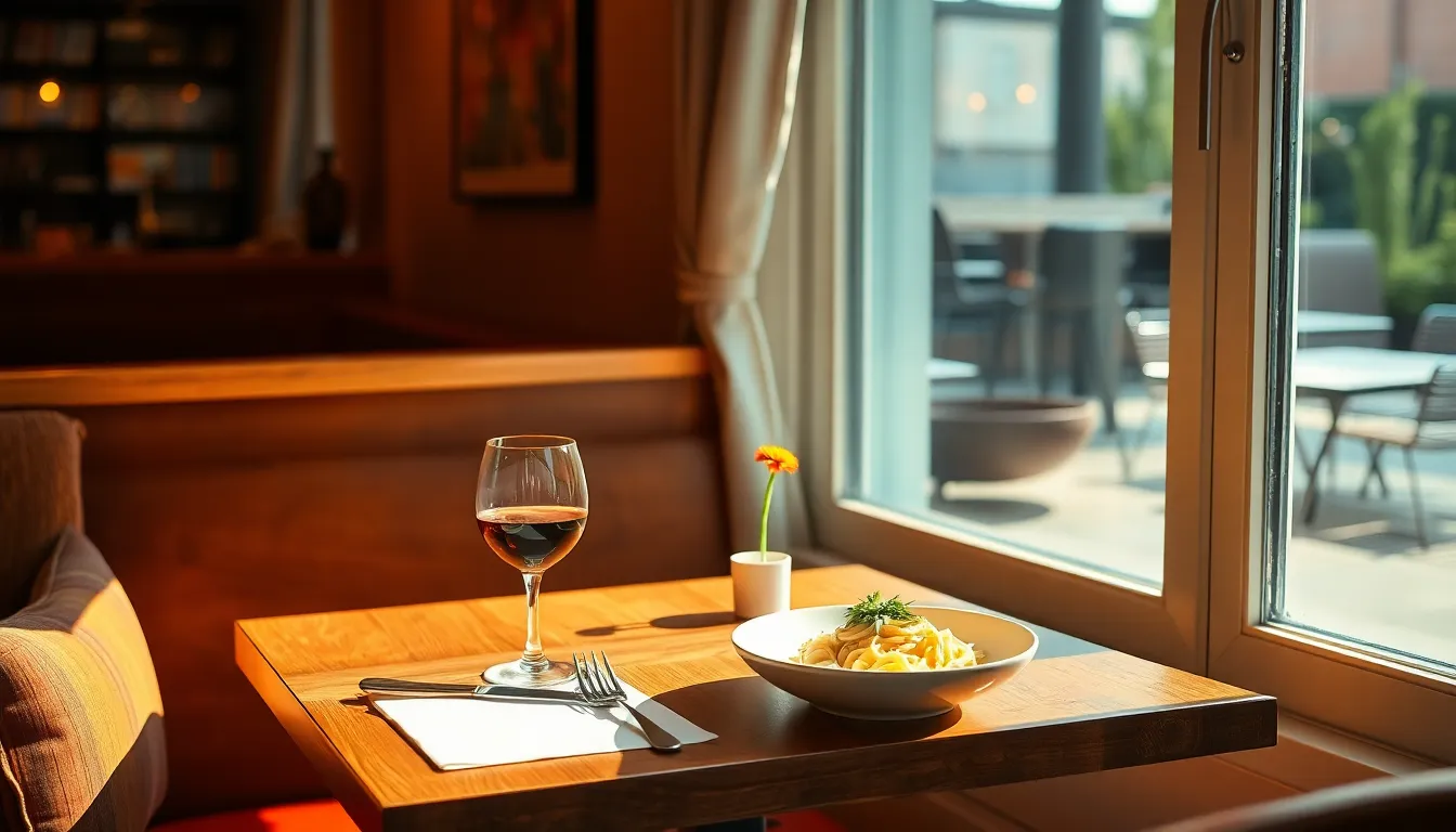 서울에서 파스타를 즐기는 혼밥러의 모습