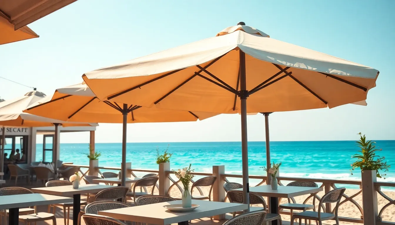 양양 해변 노을 라떼