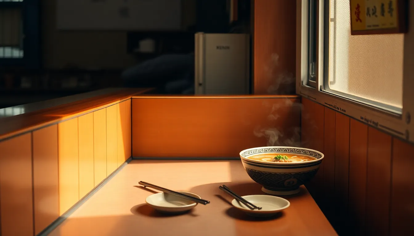 맛있어 보이는 김밥과 라면