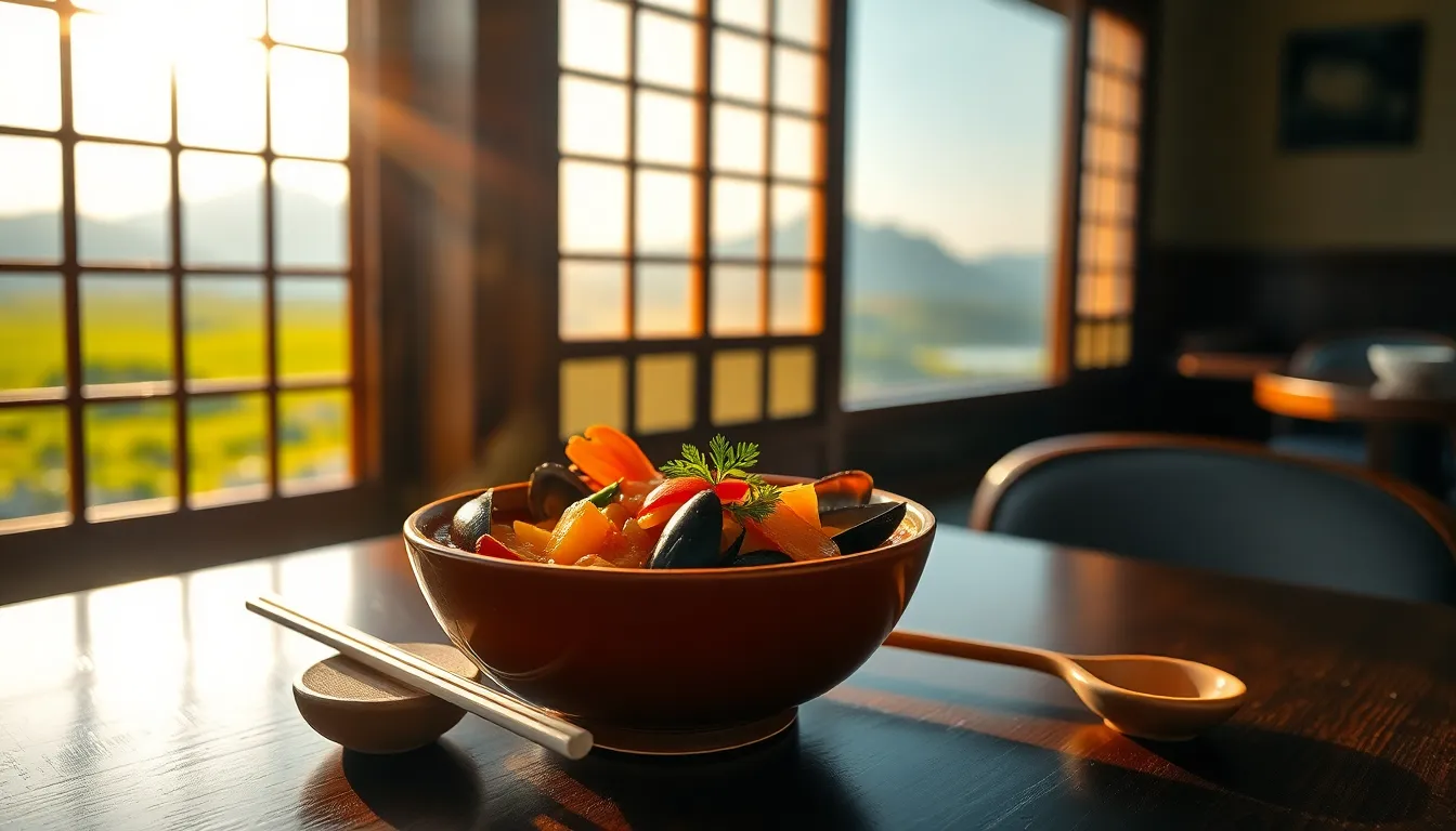 제주 해안도로를 따라 펼쳐진 아름다운 바다 풍경과 풍력 발전기