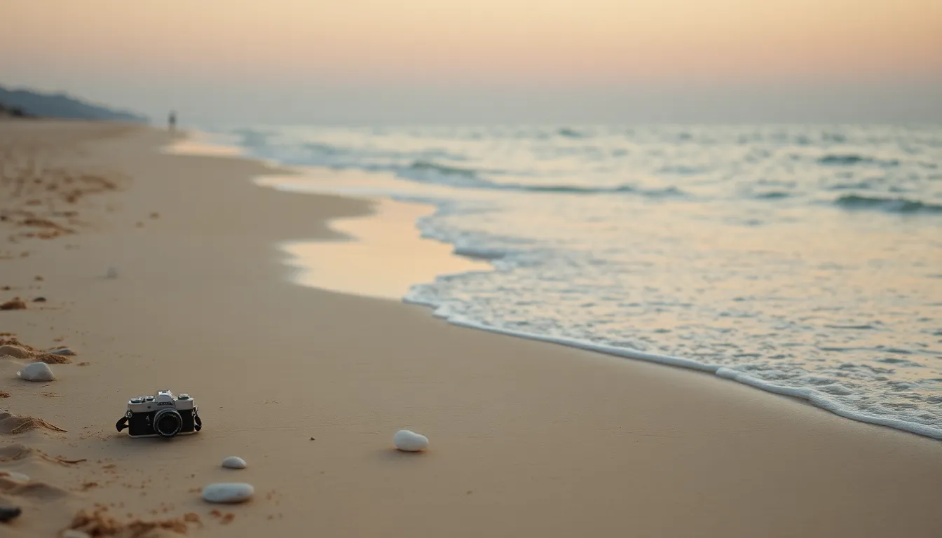속초 청초호의 전경