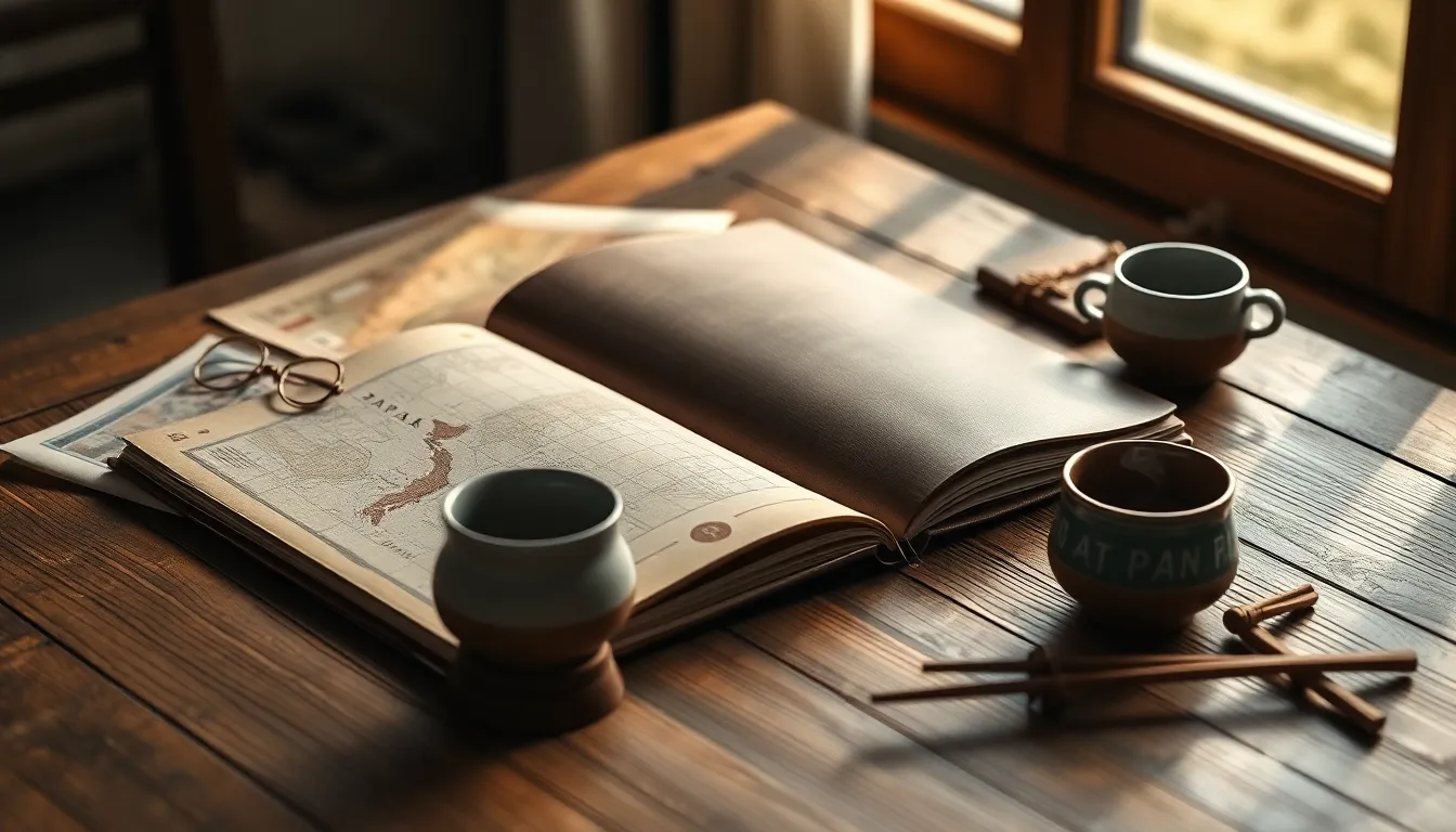 일본 도시 풍경과 다양한 음식들