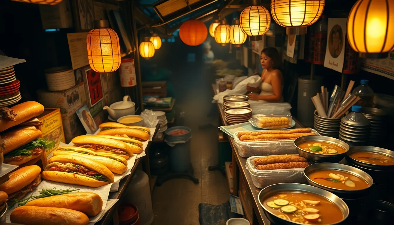베트남 길거리 음식 풍경