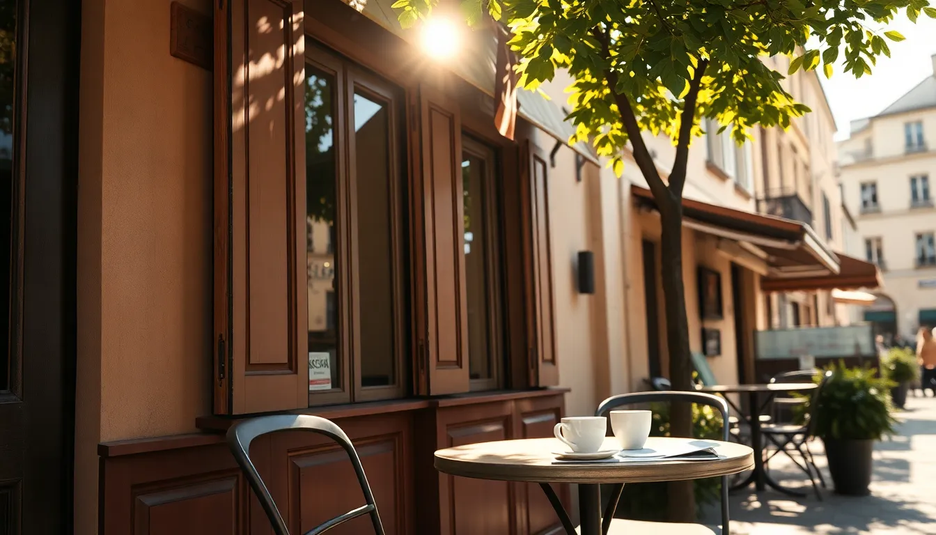 유럽의 아름다운 길거리 풍경