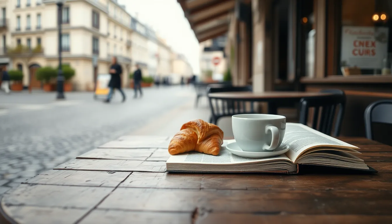 파리의 아름다운 거리 풍경