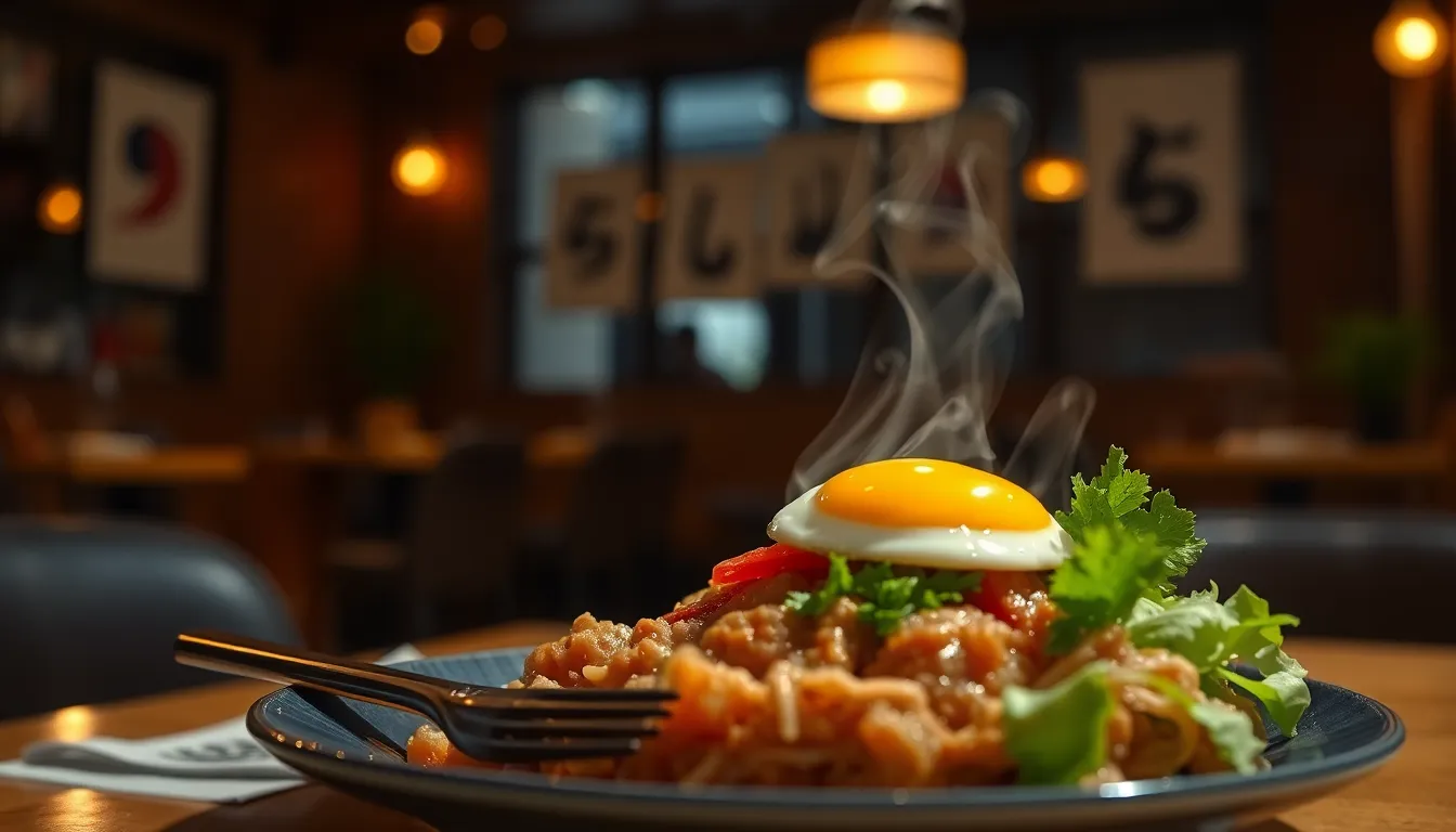 따뜻한 쌀국수와 혼밥하는 모습