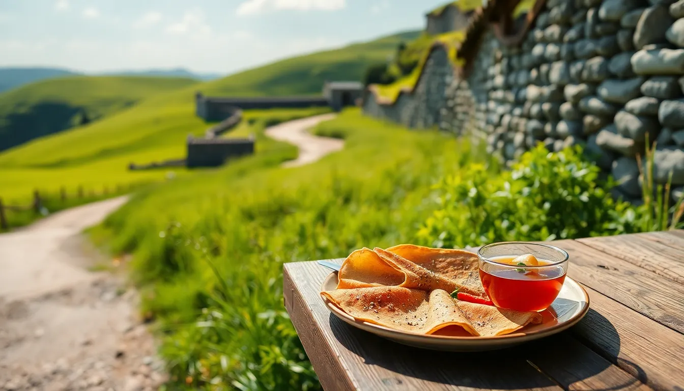 제주 올레길 풍경과 맛있는 음식 이미지