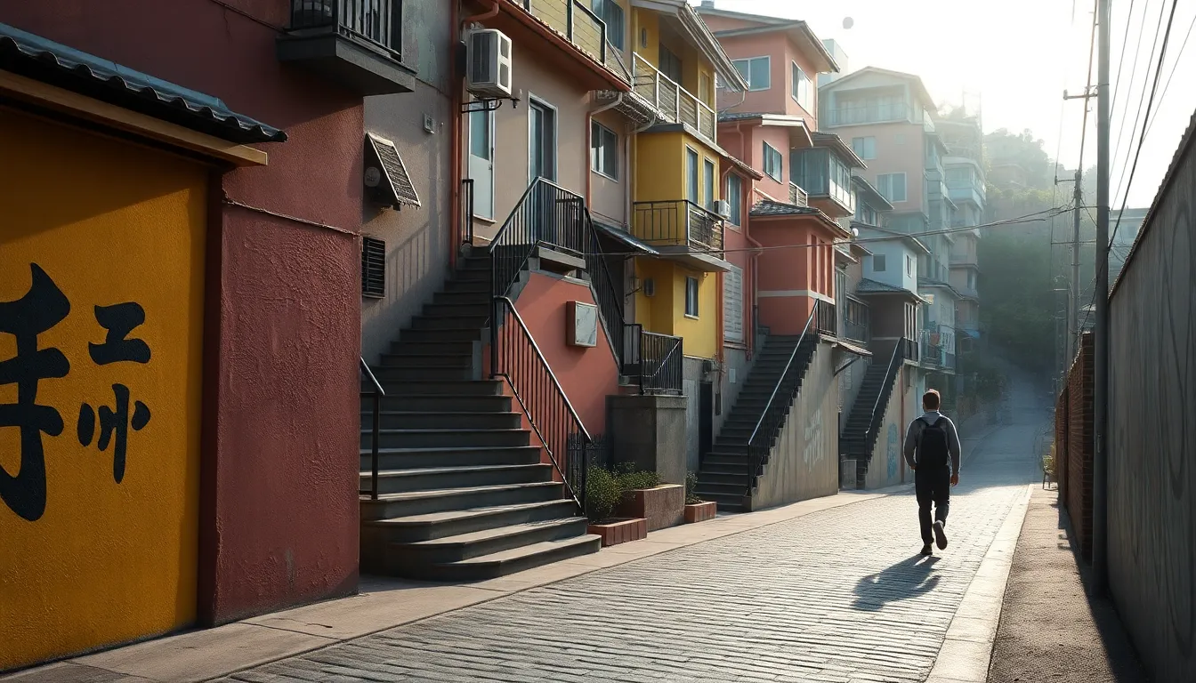 부산 동래 온천 족욕탕에서 휴식하는 모습