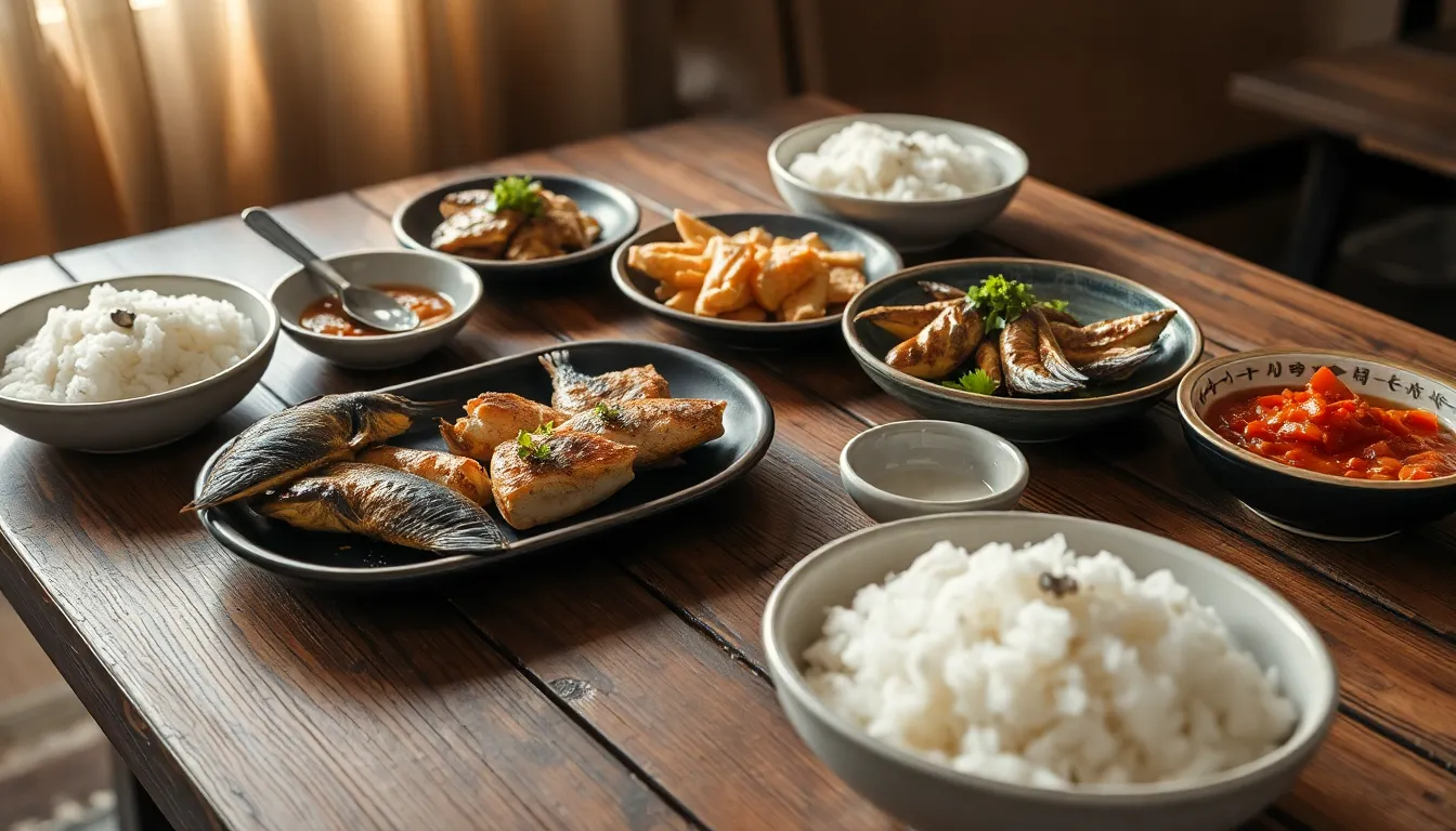 속초 생선구이 모듬