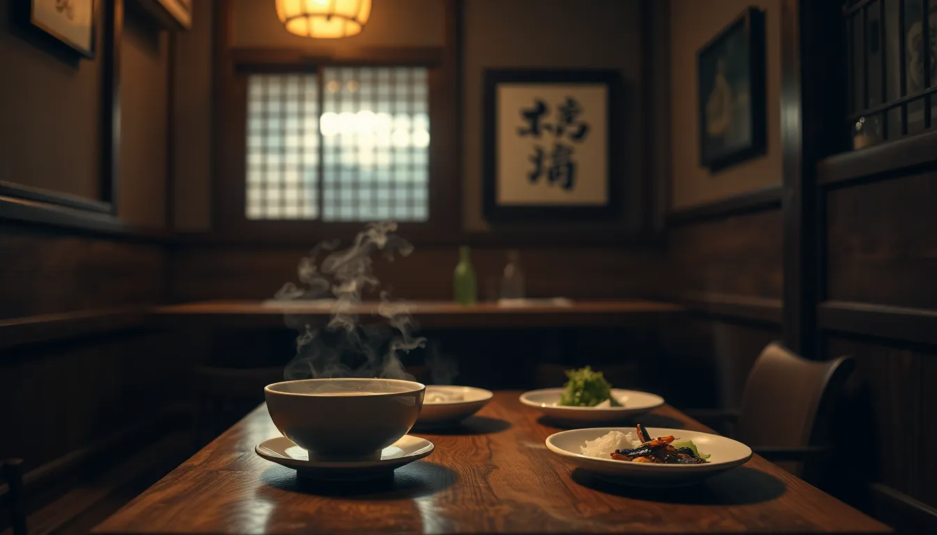 서울에서 혼밥을 즐기는 사람의 모습