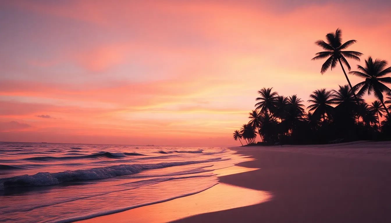 동남아 해변의 아름다운 숙소